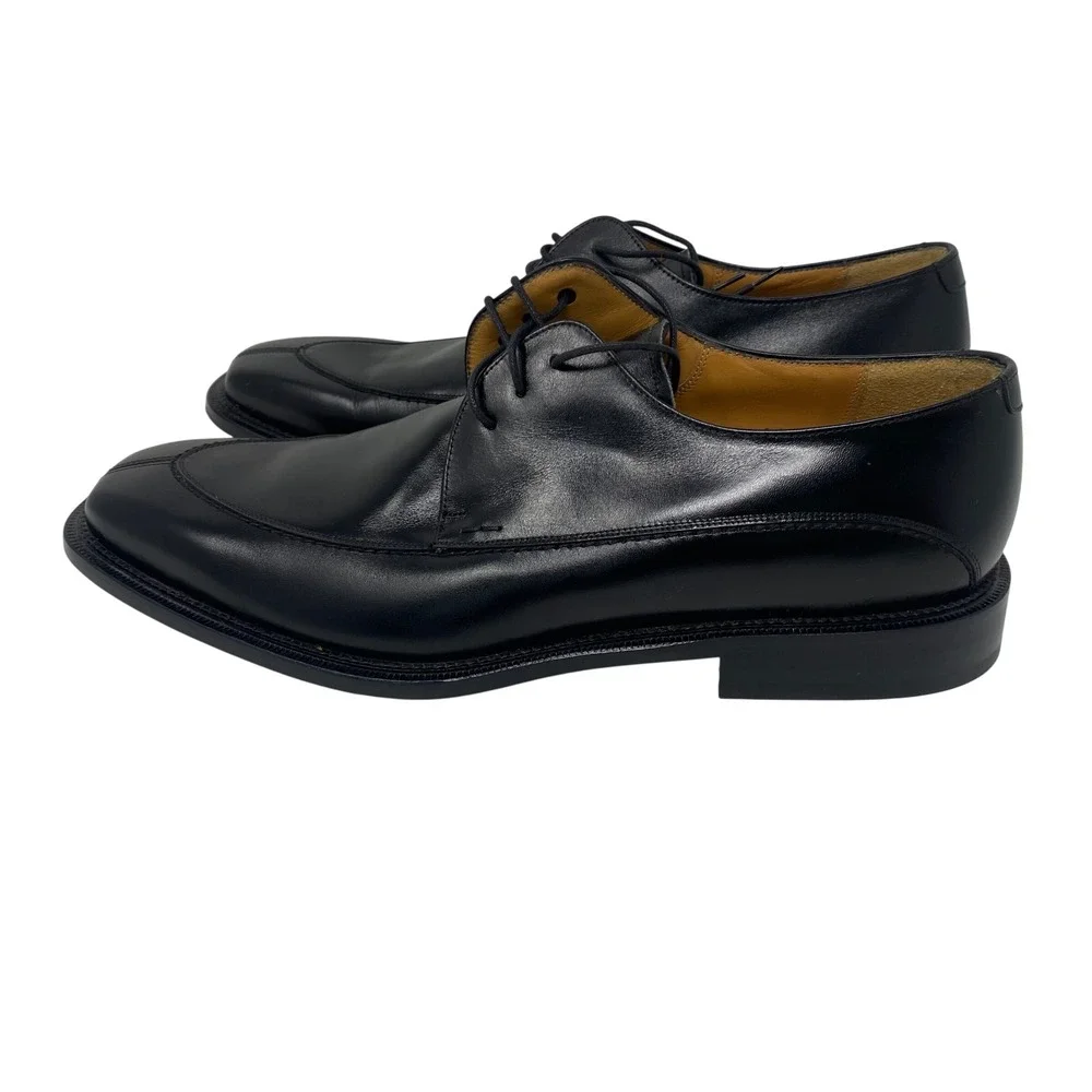 Mezlan Mens Black Leather Split Toe Derby Dress Shoes Made in Spain Size 11 M